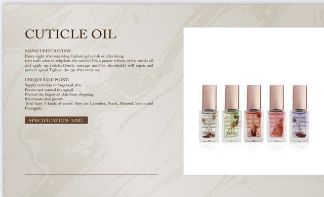 Cuticle Oil Spring Set 5pcs/ 10ml.